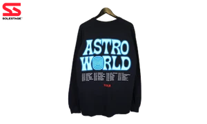 Camiseta de manga larga Travis Scott Astroworld Tour Horse (93665-448) para hombre talla M-XL - Imagen 1 de 2