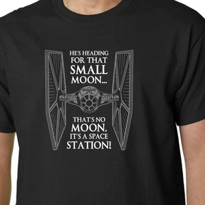 T-Shirt Tie Fighter DEATH STAR ZITAT STAR WARS JEDI EMPIRE FORCE AWAKENS GEEK - Bild 1 von 2