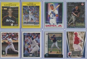 1991-'99 HOFs & Stars 8 Card Lot Inc. Luis Gonzalez Rookie, Frank Thomas