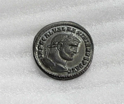 Ancient Roman Shipwreck - CAESAREA Port Galerius Silver Follis Genius 303 AD - Image 1 of 4