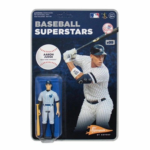AARON JUDGE SUPER 7 BASEBALL SUPERSTARS REACTION NEW YORK YANKEES ACTION FIGURE Cover
