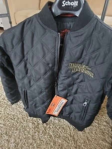 Harley-Davidson 97481 05vn Slim JACKET TANKER REVERSIBLE Quilted Sz XS New WTags - Picture 1 of 16