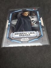 Star Wars Topps Finest 2022 Base Silver Card General Leia Organa 60