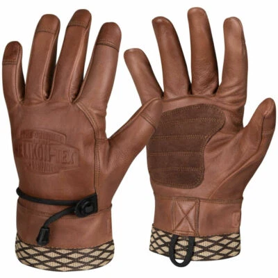 Helikon-Tex Woodcrafter Gloves Brown Bushcraft Handschuhe