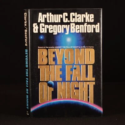 1990 Beyond the Fall of Night Arthur C Clarke Gregory Benford Signed First Ed - Image 1 of 4