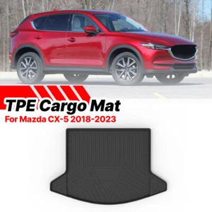 TPE Black Trunk Floor Mat Accessories Rear Cargo Liner For Mazda CX-5 2018-2023 - Picture 1 of 7