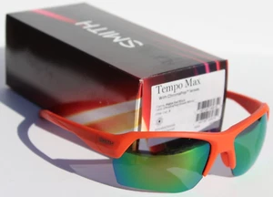 SMITH OPTICS Tempo Max Sunglasses Matte Red Rock/ChromaPop Green Mirror NEW $169 - Picture 1 of 6