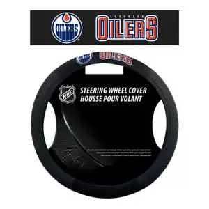 NHL Hockey Edmonton Oilers Mesh Steering Wheel Cover Auto Car Truck - Picture 1 of 1