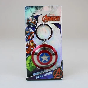 Llavero grande de acero inoxidable Capitán América Shield Marvel - Imagen 1 de 4