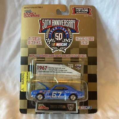 Racing Champions NASCAR 50th anniversary #19 blue 1967 Chevy Camaro 1 of 19,998 - Image 1 of 4