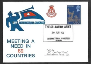 GB, 1978 COMMEMORATIVE COVER, SALVATION ARMY, INTERNATIONAL CONGRESS - Picture 1 of 1