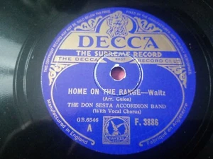 Don Sesta Accordion Band - Home On The Range / Goodnight Waltz - 78 rpm - Picture 1 of 2