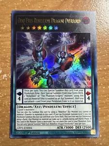 Yugioh Odd-Eyes Rebellion Dragon-Overlord GFP2-EN004 ULTRA SELTEN NM 1. AUFL. - Bild 1 von 4
