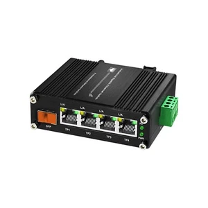 Mini Industrial 2/3/4 Ports Gigabit Ethernet PoE Switch with 100/1000M SFP Slot - Picture 1 of 36
