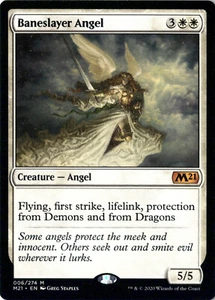 Juego básico Magic The Gathering 2021 M21 Baneslayer Angel Magic The Gathering - casi nuevo/muy bueno, paquete nuevo - Imagen 1 de 1