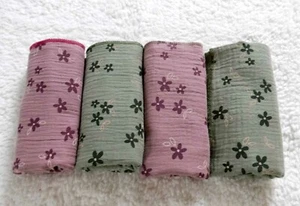 Pañuelo de hombro ♥ Pañuelo para escupir ♥ Pañuelo para el cuello ♥ Pañuelo para niños ♥ Flores - Imagen 1 de 5