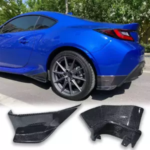 Carbon Fiber Rear Lip Aprons For 22-24 Subaru BRZ Toyota GR86 ST Style - Picture 1 of 6