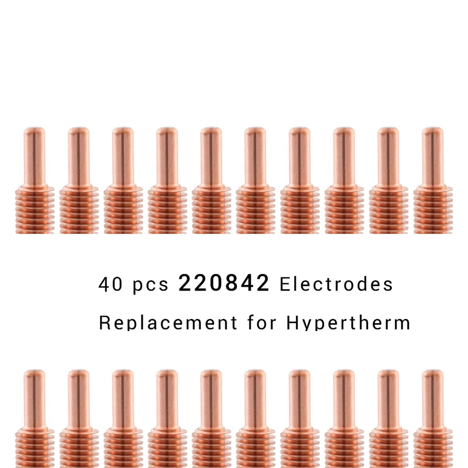 SMART WELD 40 pcs 220842 Plasma Cutter Electrodes fit Hypertherm Powermax 45XP 65 85 105