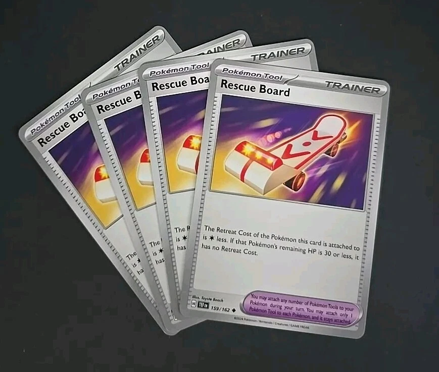 4x Rescue Board - 159/162 - Uncommon NM-Mint Pokemon SV05 - Temporal Forces - Image 1 of 1