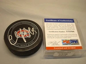 Andrei Markov Signed Montreal Canadiens Official Game Hockey Puck PSA/DNA COA 1A - Picture 1 of 3