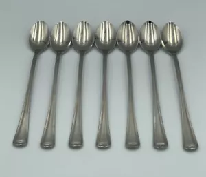 7 cucharas de té heladas Gorham MONET ESMERILADAS 7 5/8" cubiertos de acero inoxidable cubiertos 18/8 - Imagen 1 de 8