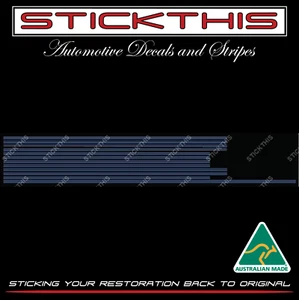 Holden VH SL/X SLX SL X Double Pinstripes Decals Stripes Stickers - Dark Blue - Bild 1 von 2