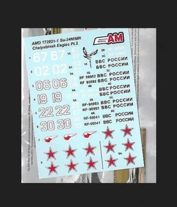 Advanced Modeling 1/72 decals Su-24M/MR Chelyabinsk Eagles Pt.2 AMD172021-1 - Picture 1 of 1