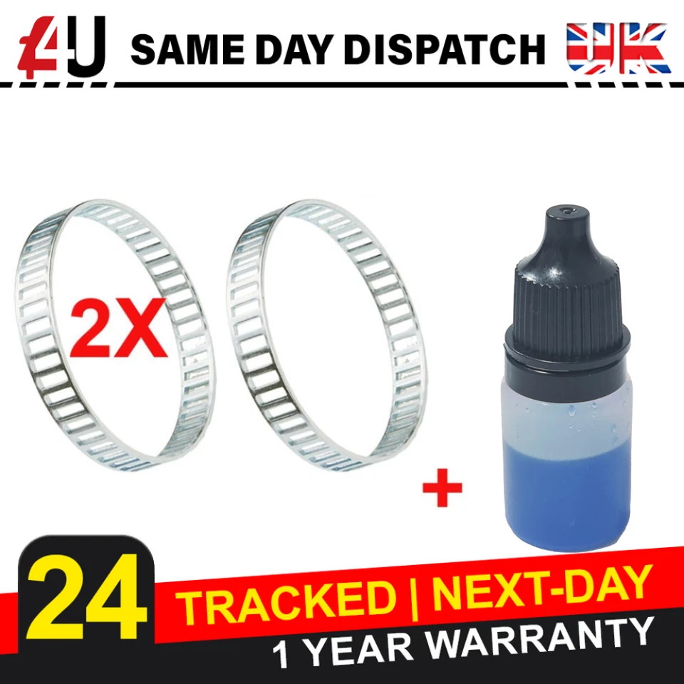 JAGUAR S-TYPE (1999-2007) 46 WINDOW TYPE REAR ABS RING + RETAINER X2 - Image 1 of 2