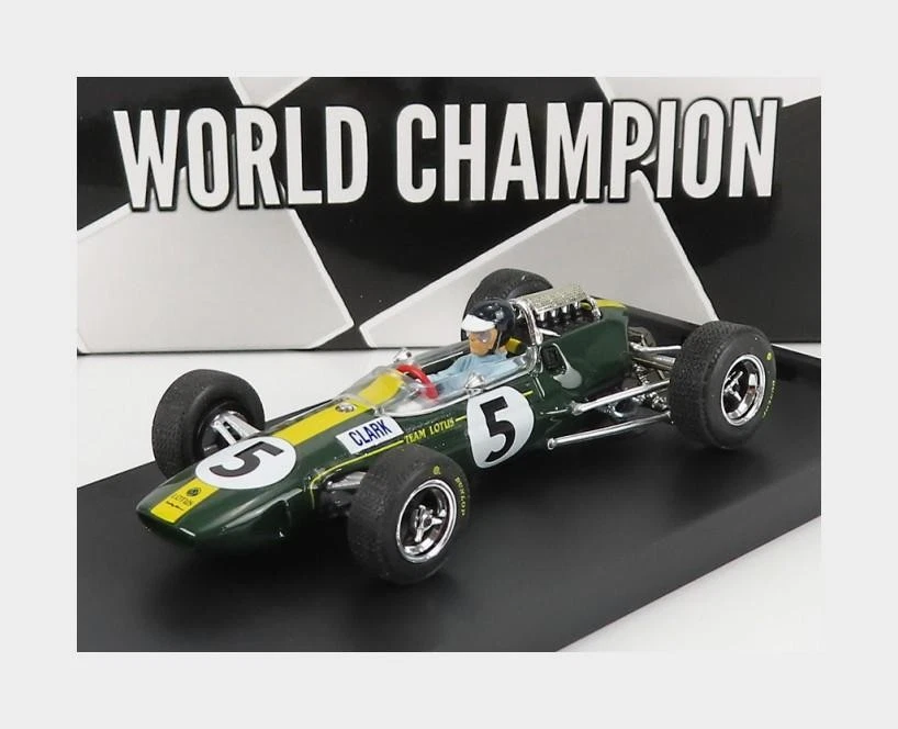 1:43 BRUMM Lotus F1 33 #5 Winner British Gp Jim Clark 1965 +Figure R590-CH - Immagine 1 di 2