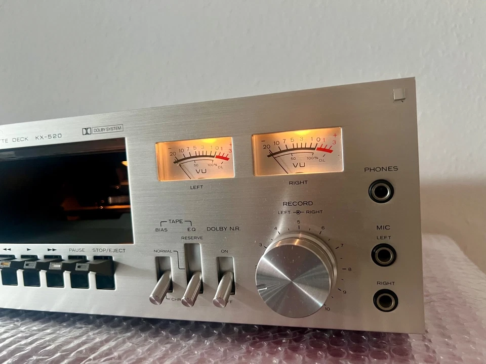 Kenwood KX-520 Tapedeck Stereo Kassettendeck  Top Zustand. - Bild 1 von 4