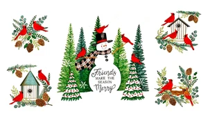 Moda Fabrics "56139 11 Winter Friends WHITE PANEL BTCP - Picture 1 of 1