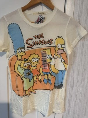 New With Tags 2006 The Simpsons Vintage T-Shirt Women’s Mighty Fine Size Medium - Image 1 of 3