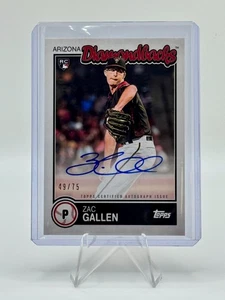 2020 Topps Brooklyn Collection Zac Gallen RC On-Card Auto /75 #BKA-ZGA - Bild 1 von 2