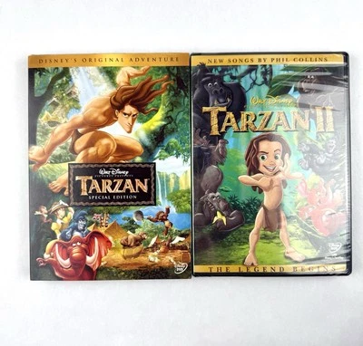 Disney's Tarzan Special Edition DVD New Sealed w/Slipcover & Tarzan 2 Sealed - Image 1 of 4