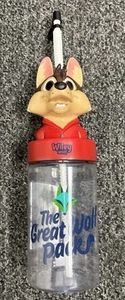 Great Wolf Lodge Souvenir Cup Wylie Wolf New With Straw - Picture 1 of 5