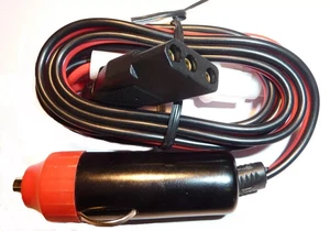CB Radio Power Lead 3 PIN UNIDEN, AUDIOLINE, COBRA Fitted Cigar Lighter Plug - Picture 1 of 1