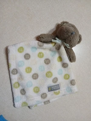 Blankets & Beyond Baby Lovey Teddy Bear Buttons Fleece Soother - Image 1 of 3
