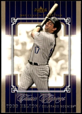 Todd Helton 2005 Fleer Classic Clippings #13 Rockies MLB READ FREE SHIPPING - Image 1 of 2