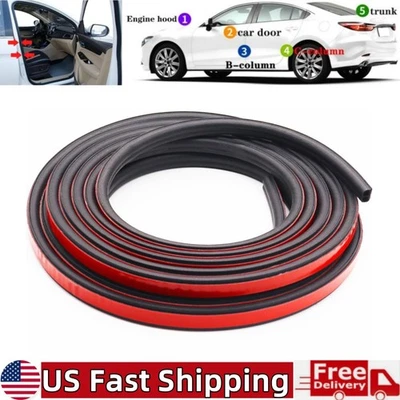 33Ft Universal Self Adhesive Weather Seal Strip for Car Door Window Weatherstrip - Image 1 of 4