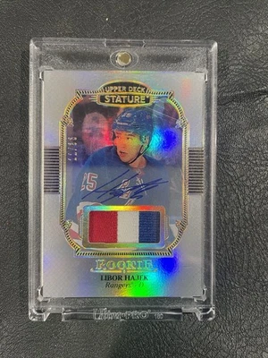 2019-20 Stature Upper Deck Libor Hajek Rookie Auto Patch SP/33 - Image 1 of 2