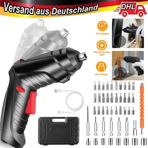 Mini Akkuschrauber Akkubohrschrauber inkl 30er Bitset 4,2 V Li-Ion Akku mit LED - Bild 1 von 22