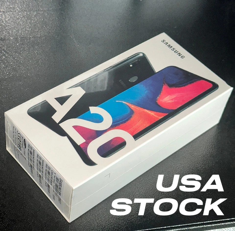 New Sealed-Samsung Galaxy A20 SM-A205U 32GB+ 3GB Black 6.4" Unlocked Smartphone