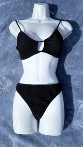 Costume da bagno bikini H&M 2 pezzi NERO taglia 8 - Foto 1 di 5