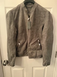 John Varvatos dunkelmoosgrün Jacke Corbin Leder Herren Größe EUR 48 US 38 $ 898 - Bild 1 von 6