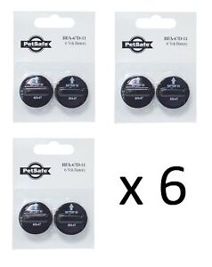 6 x RFA-67 GENUINE PETSAFE BATTERIES - BATTERY FOR ANTI BARK AND FENCE COLLARS