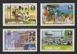Sierra Leona #581-584 en muy buen estado sin montar o nunca montada - Día de la Commonwealth 1983 - Imagen 1 de 1