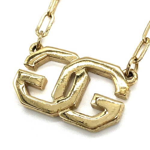 GIVENCHY Collana vintage con logo G colore oro