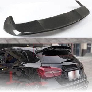 REAL CARBON Rear Roof Spoiler Window Wing For Benz GLA180 GLA250 GLA45 13-18 - Picture 1 of 3