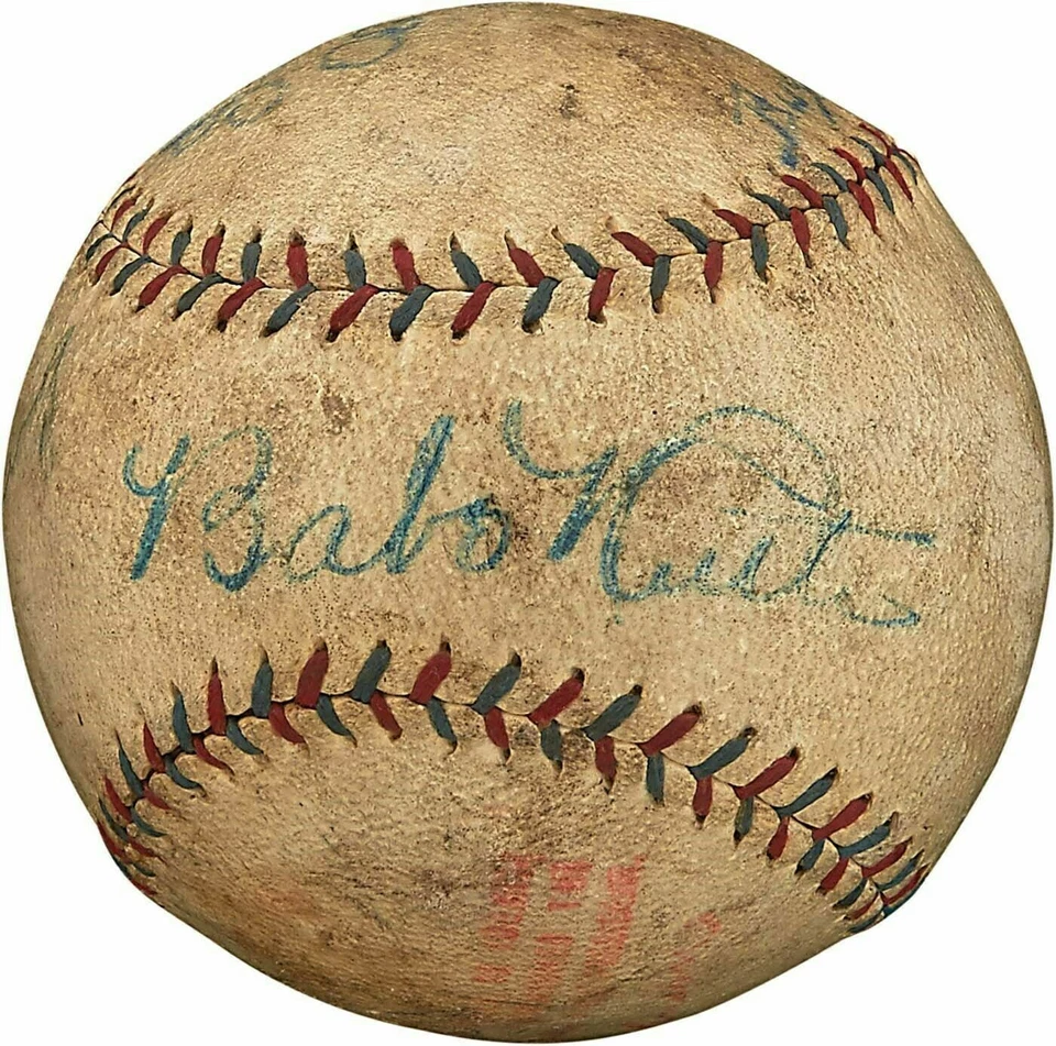 Stunning Babe Ruth & Lou Gehrig 1927 Signed American League Baseball PSA DNA COA - Image 1 of 4