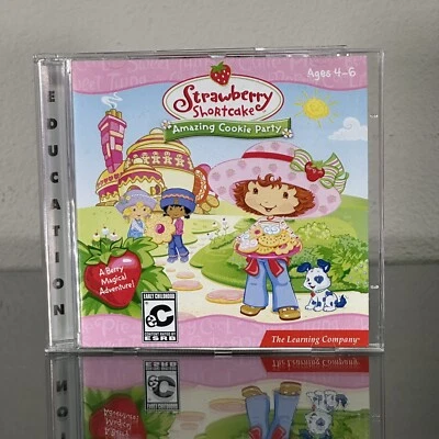 STRAWBERRY SHORTCAKE Amazing Cookie Party CD-ROM SOFTWARE For Windows/MAC Used  - Image 1 of 4